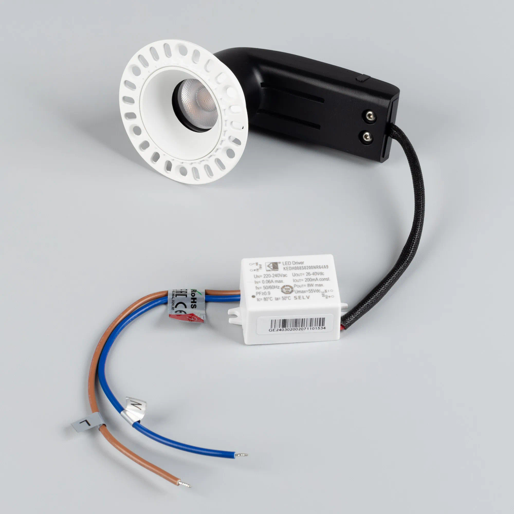 Светильник MS-RIALTO-TRIMLESS-R40-9W Warm2700 (WH, 36deg, 230V) (Arlight, IP20 Металл, 5 лет) 054472