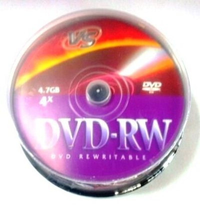 Диск VS DVD-RW 4,7 GB 4x CB/10