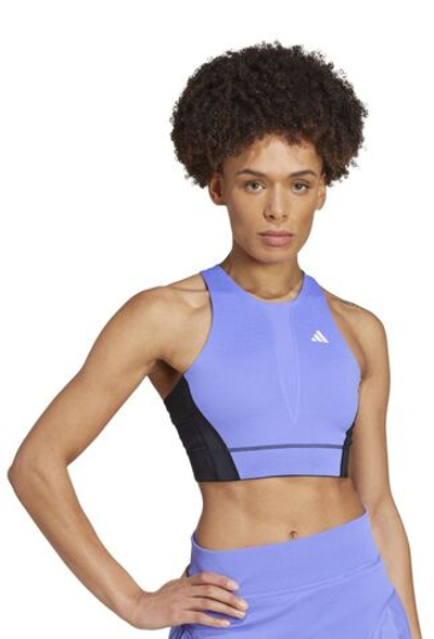 Женский топ теннисный Adidas HEAT.RDY Crop - разноцветный