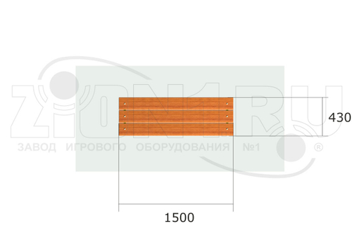 Скамейка парковая М3