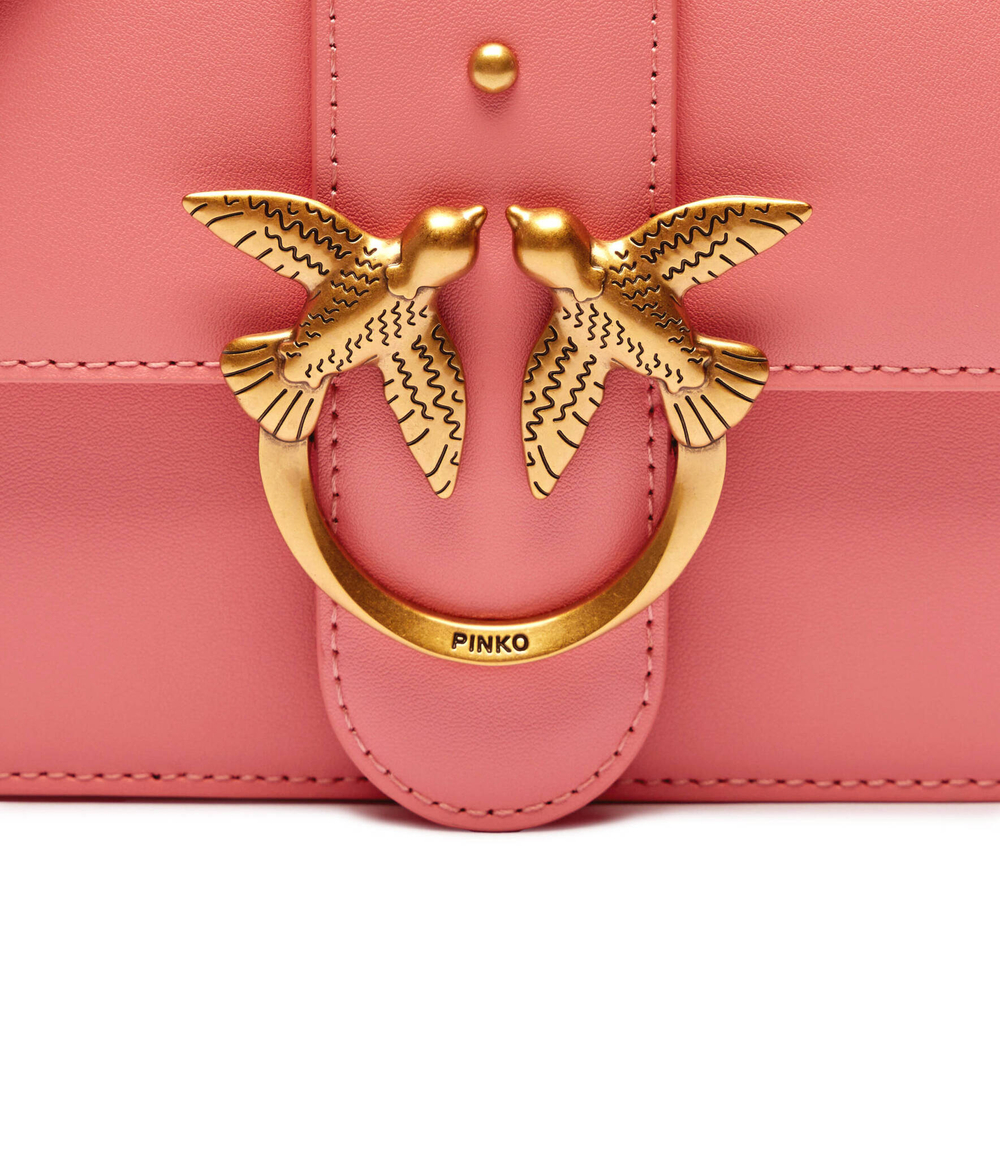 Кожаная сумка через плечо LOVE ONE MINI Pinko - розовый(100059 A0F1)