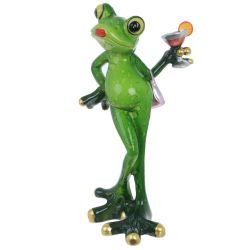 GAEM Фигурка декоративная "Лягушка", L7,5 W8 H16 см
