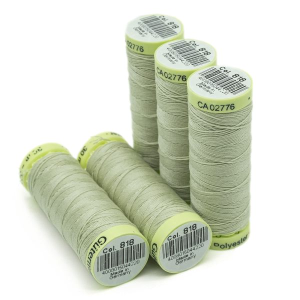 Нитки отделочные Gutermann Top Stitch 30 (30 метров), 5 кат. | 818 зеленый чай