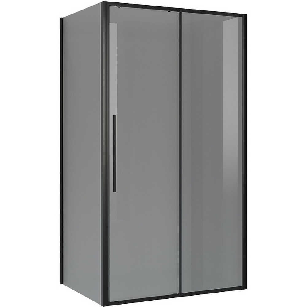 Душевой уголок Niagara Nova 140х80 NG-85-14TB-TB80-34 профиль Черный матовый стекло тонированное