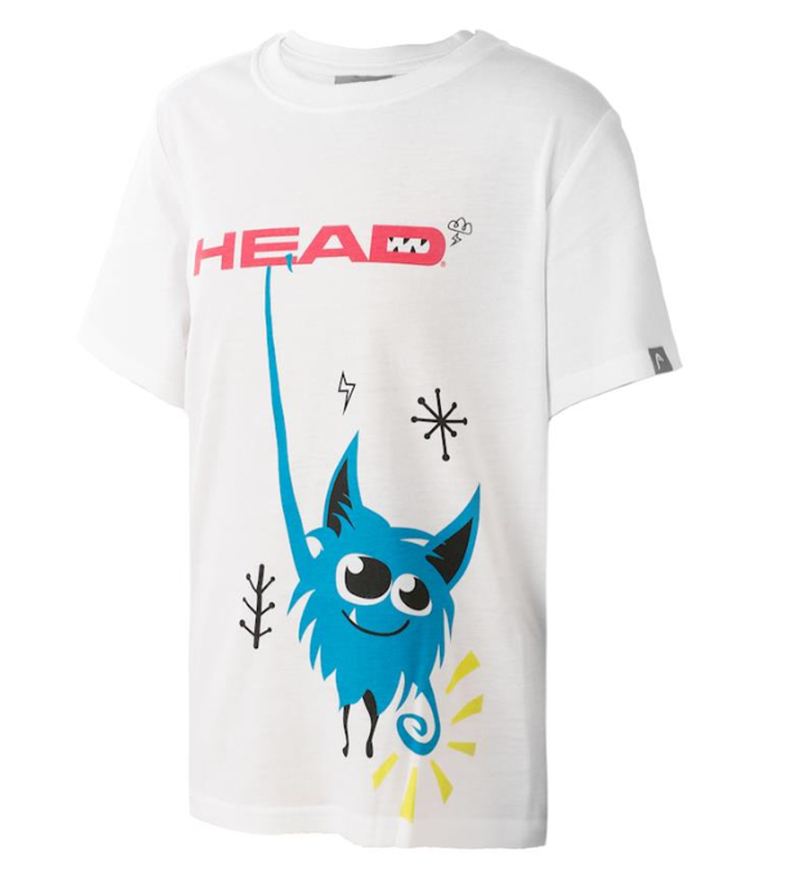 Футболка для мальчика теннисная Head Novak T-Shirt B - white