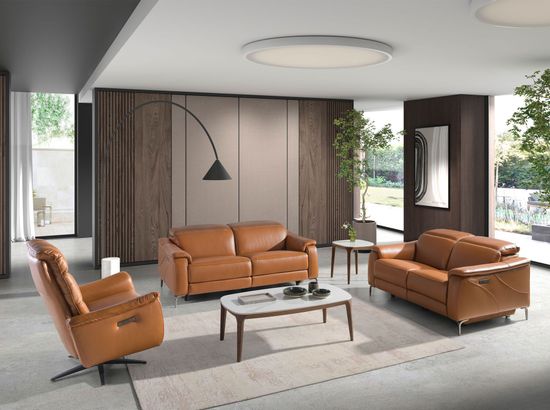 Приставной столик 2133/ET933 из мраморной керамики и ореха