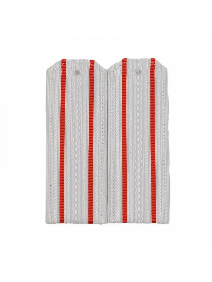 Погоны МО белые 2 просвет пластик