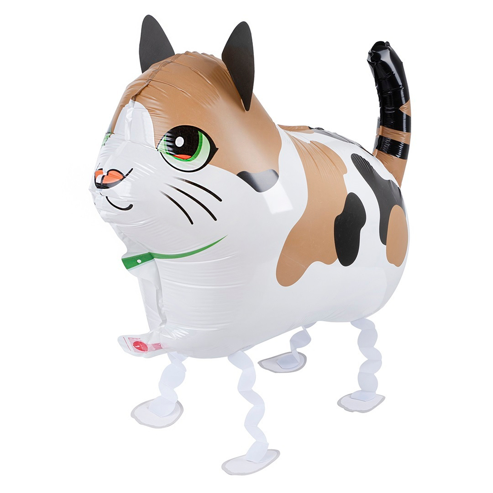 Фольгированные шары-фигуры ходячая «Котик» в ассортименте, 61 см