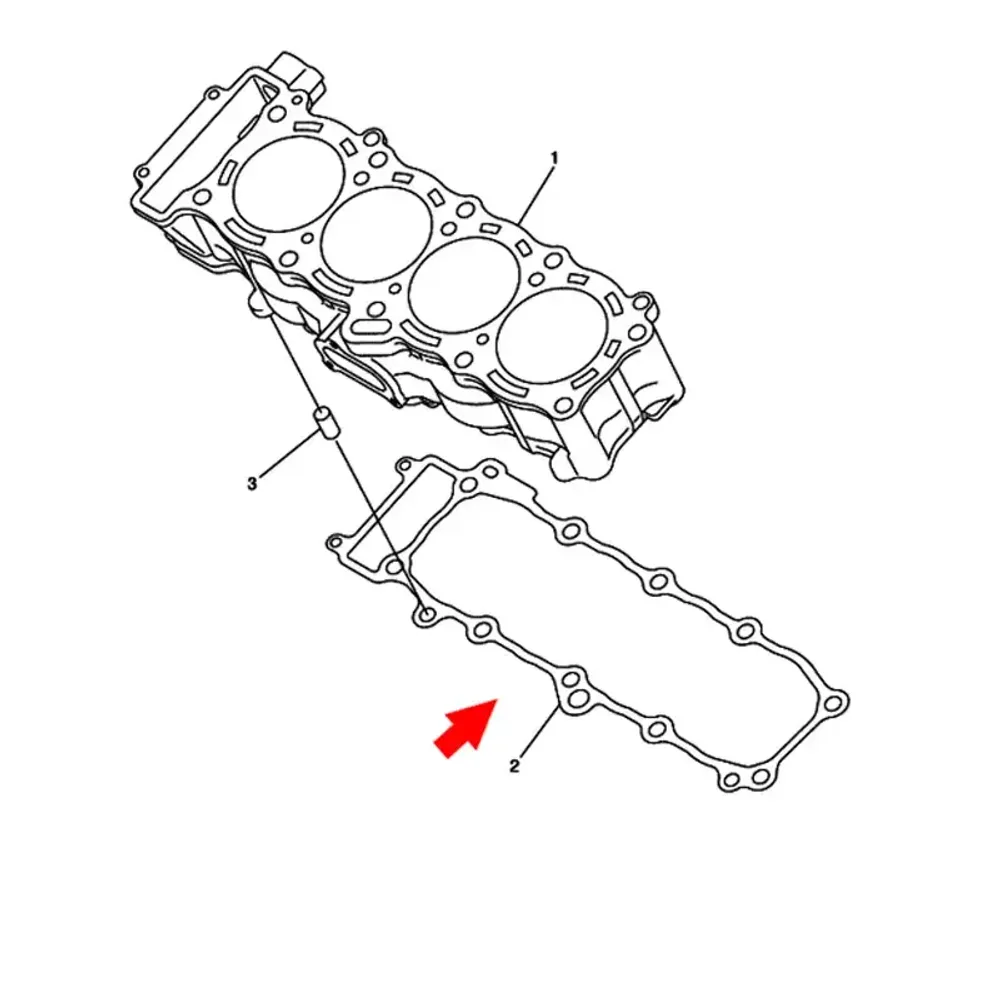 Yamaha 5VY-11351-00-00 Прокладка цилиндра