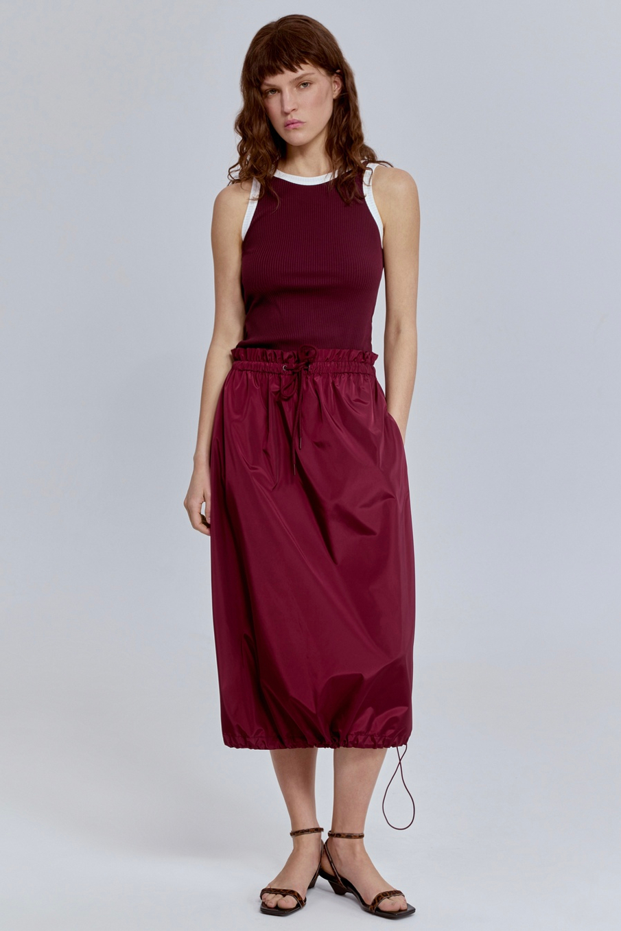 Юбка-баллон из нейлона