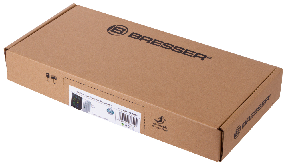 Метеостанция Bresser ClimaTemp Hygro Quadro с тремя датчиками, черная