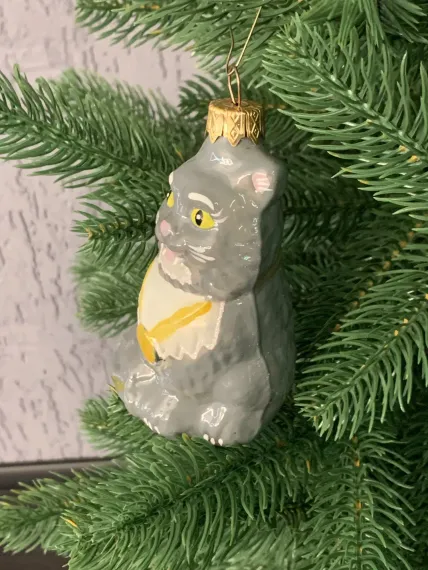 Елочное украшение Сказочный кот, стекло, Витус (А414)