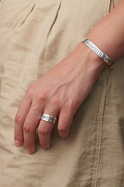 Кольцо из серебра/Частичное чернение