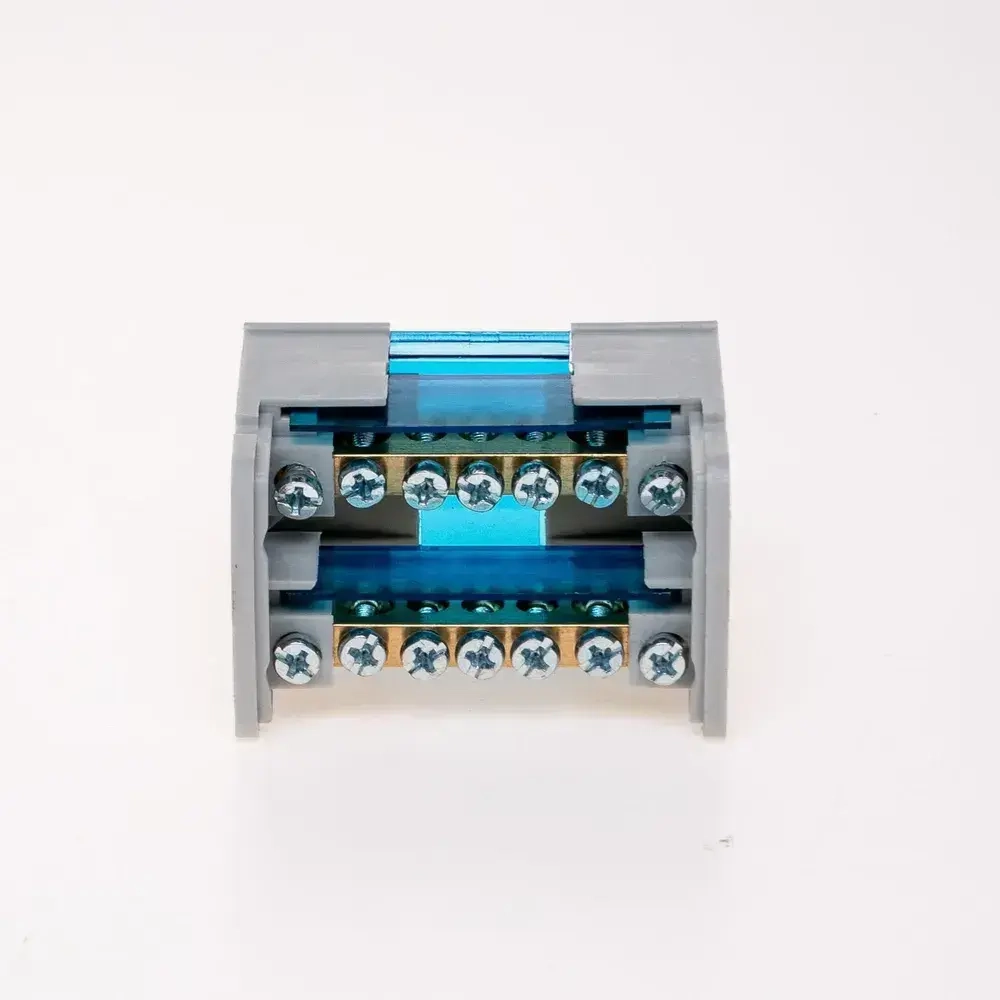 Шина нулевая, кросс-модуль 2x7, для DIN-рейки