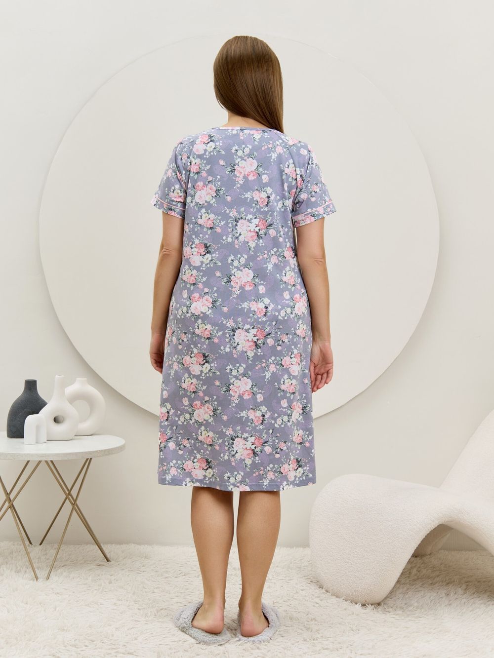 Халат Флэр Виотекс СЕРО-ГОЛУБОЙ