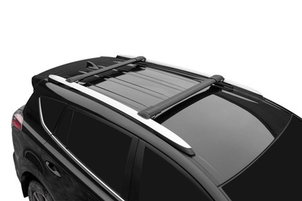 Багажная система Lux Hunter чёрный цвет для Renault Duster 2015-2020 г. г.в. с рейлингами