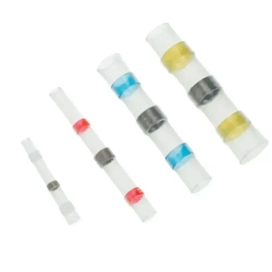 Термоусадка для проводов с припоем и клеевым слоем 100 шт, набор термоусадочных трубок 0.25-6 мм