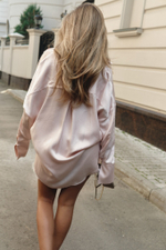 Рубашка в пижамном стиле light pnk