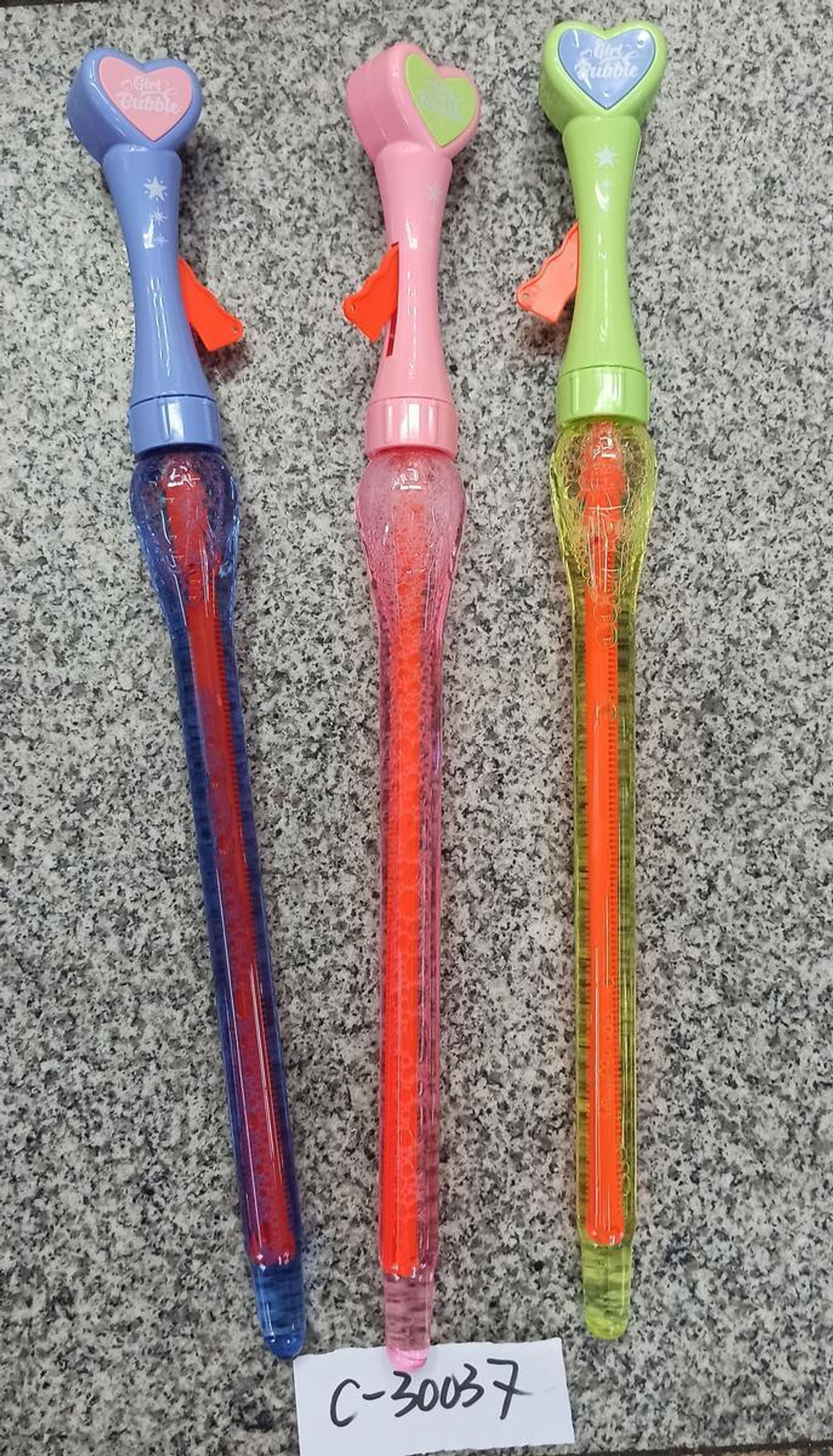 Мыльные пузыри Колба раскрывается, 50 см, 3 цвета микс, с-30037