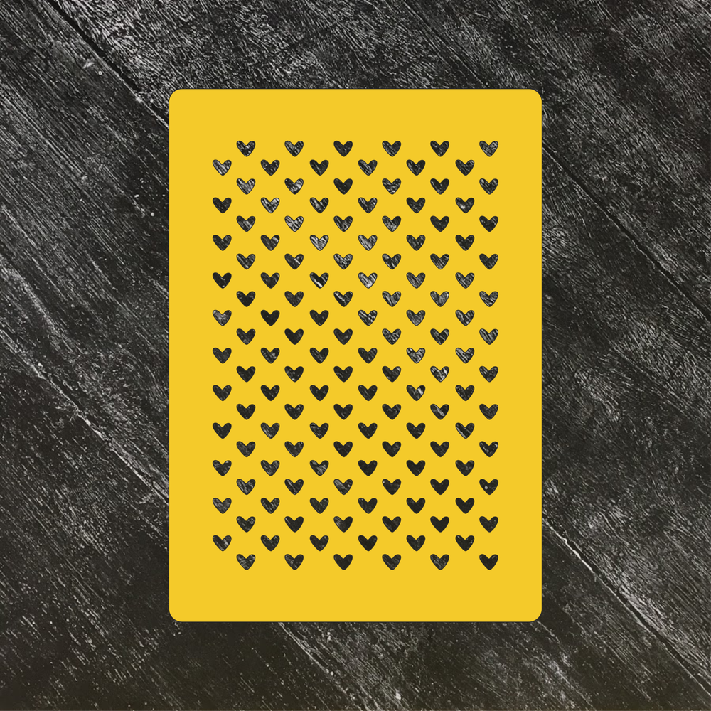 Трафарет-фон №24 Сердечки