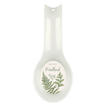 Подставка для ложки с декором 200х80х35 мм (светло-серый)