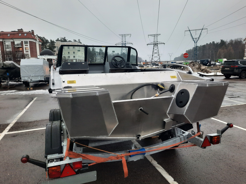 Готовый комплект: лодка Girgis 440 Fish + Yamaha F50LETL. Новый.