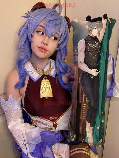 Мини дакимакура Аль Хайтам из Геншин Импакт арт. M0996, 60х20 см