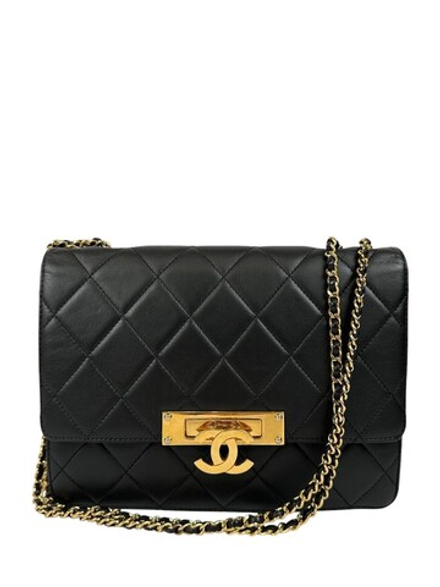 Сумка Chanel Black Quilted Lambskin Leather Golden Class Medium Flap