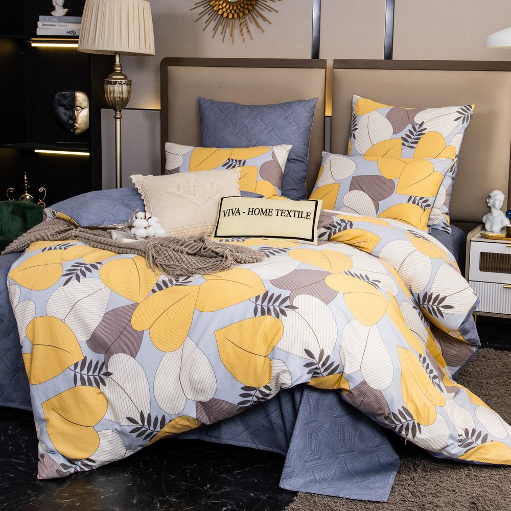 Комплект постельного белья Люкс Сатин 100% хлопок на резинке AR282