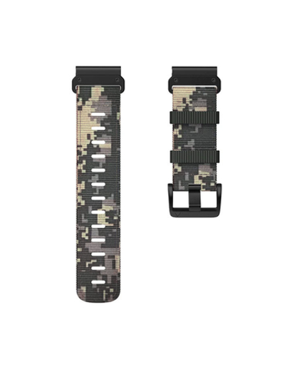 Ремешок тактический Tactix 26 мм. для Garmin Fenix 7x / 6x / 5x / 3, Enduro 2 / Tactix 7, Tactix Delta нейлоновый быстросъемный на застежке (Камуфляж пустыня)
