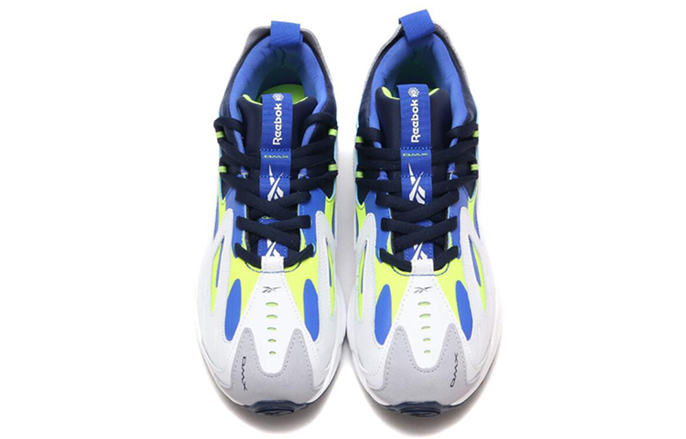 Reebok DMX Series 1200 non-slip lightweight low-cut life casual shoes for men and women the same style white and blue