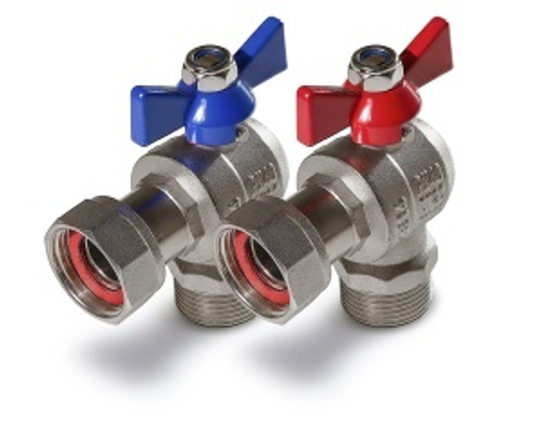 Кран угл  с накидной гайкой   3/4н (12/48) "TIM"