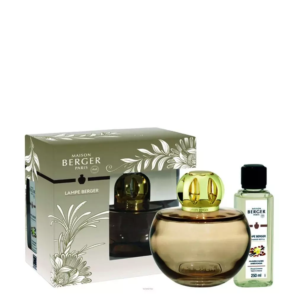 Maison Berger Paris - Набор ароматических ламп Holly nude + ароматическое масло с янтарной пудрой, 250 мл / артикул   4792  / GTIN 3127290047922