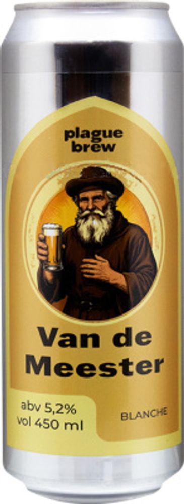 Пиво Плейг Ван Де Меестер / Plague Van De Meester 0.45 - банка
