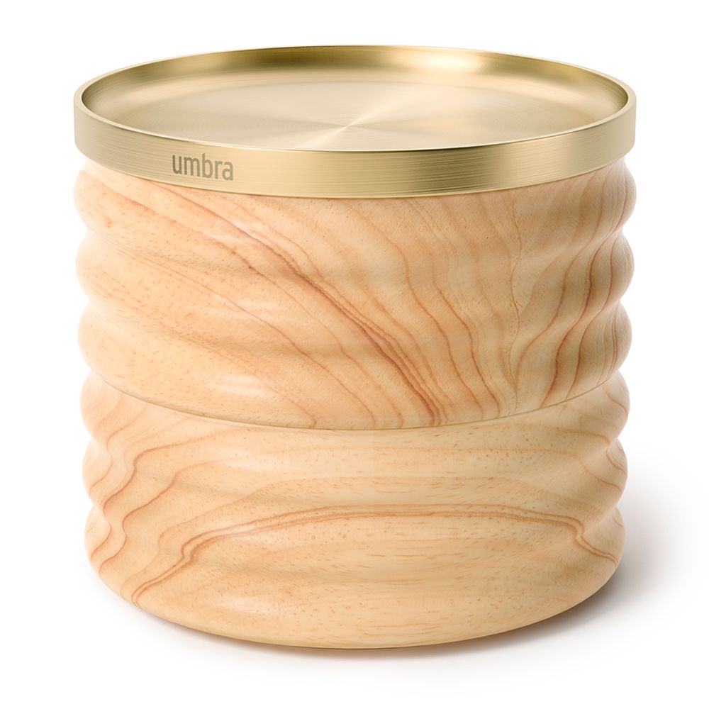 Шкатулка для украшений Tesora, натуральное дерево/латунь