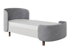 Кровать подростковая KIDI Soft размер М антивандальная ткань (серый)