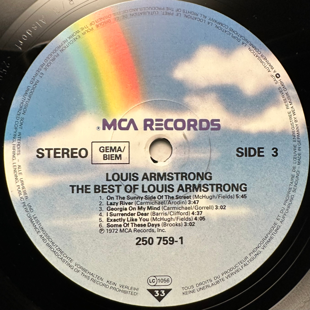 Louis Armstrong - The Best Of Louis Armstrong 2LP (Германия)
