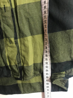 Рубашка H&M теплая, маркировка 34, визуально на 40 размер