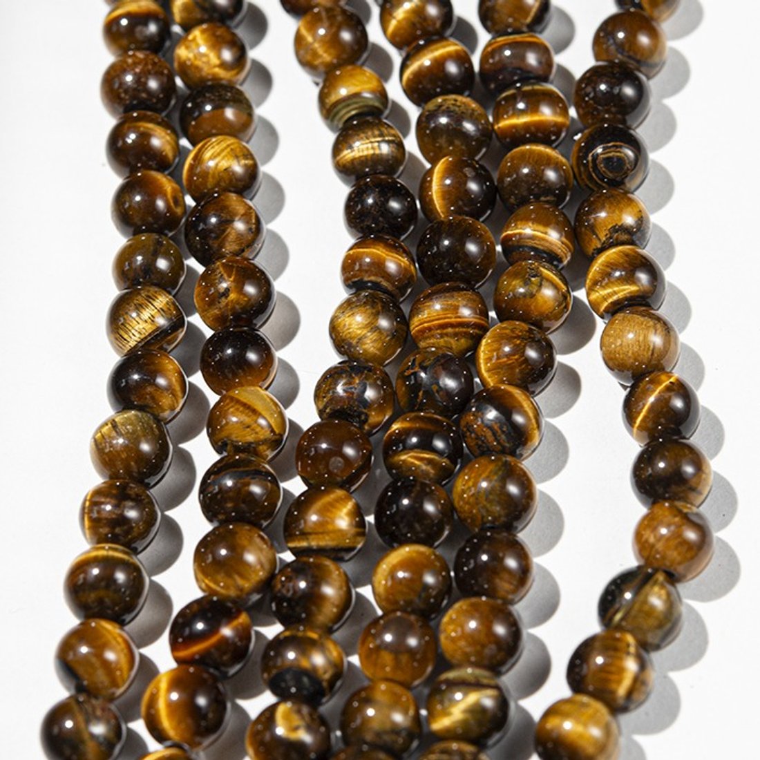 Тигровый глаз натуральный, 6,5мм, шар