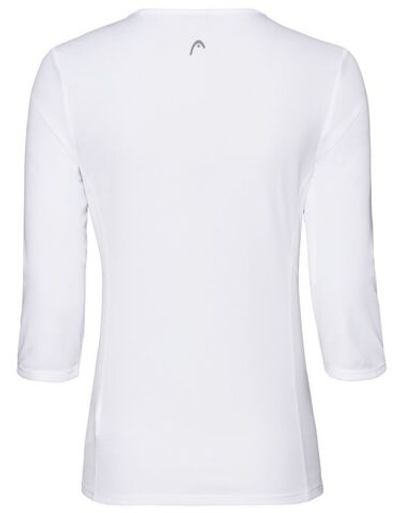 Женская футболка теннисная Head Club Tech 3/4 Shirt W - white
