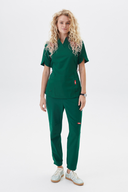 Джоггеры медицинские унисекс Кайтеки, малахит