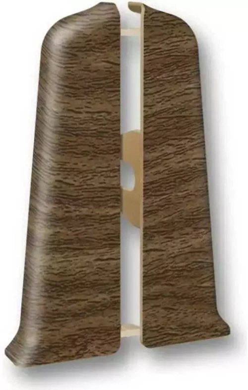 Торцевые (пара) для плинтуса 100мм "Деконика", 291 Орех