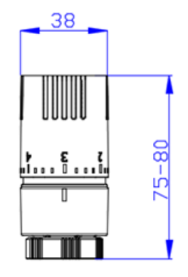 Термоголовка Valtec VT.1500.0 жидкостная М30x1,5, 6,5-28°C