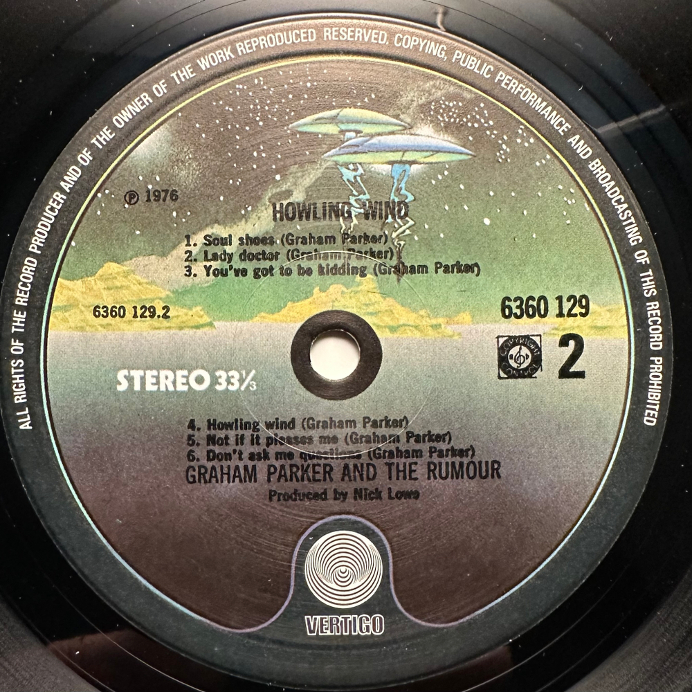 Graham Parker - Howlin Wind (Голландия 1976г.)