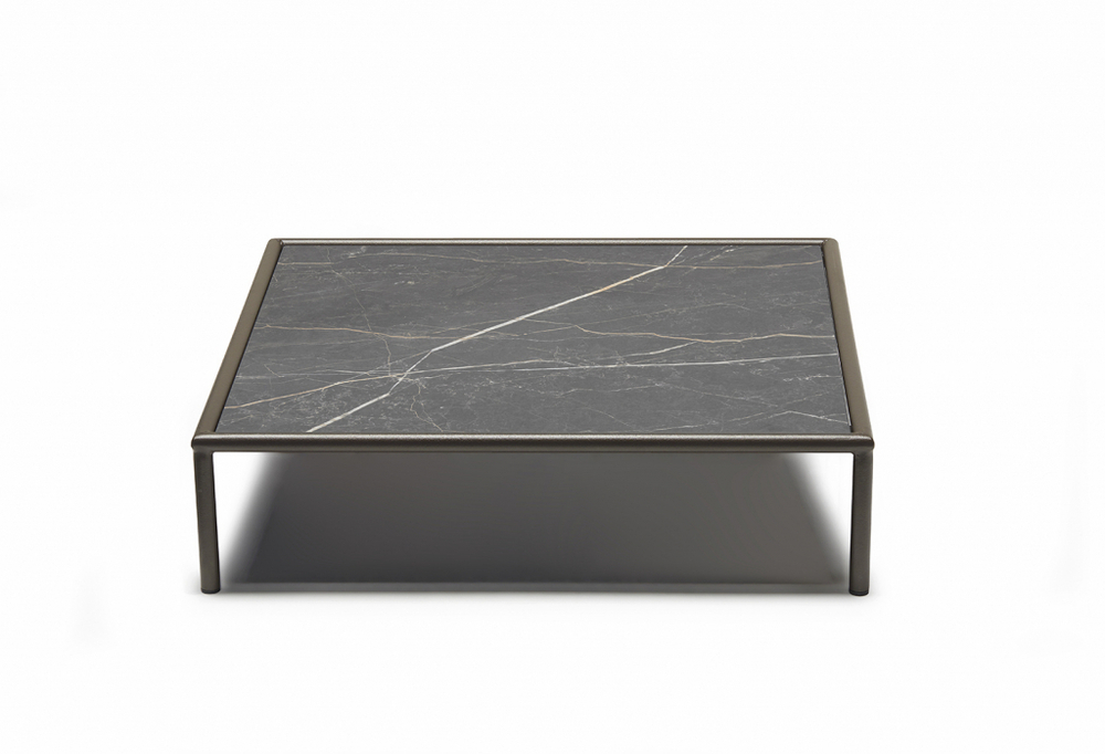 Столик кофейный ламинированный Scab Design Flap, мокко, черный мрамор Сахара