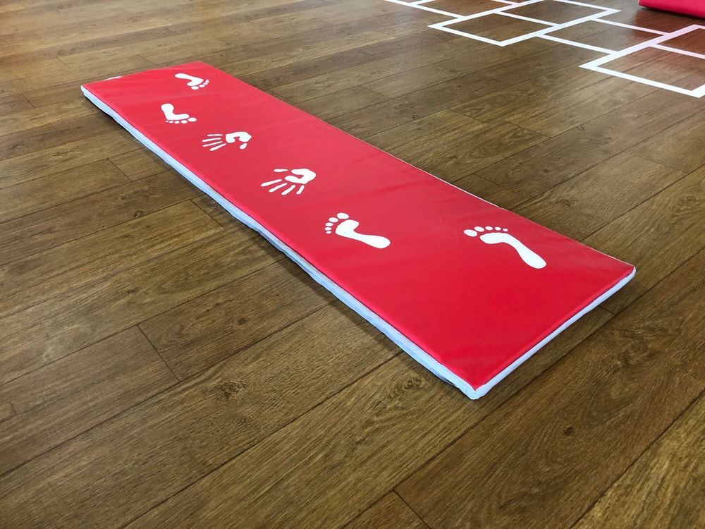 Мат "Гимнастический" - чехол ПВХ - 2x0.5x0.03м - КОЛЕСО