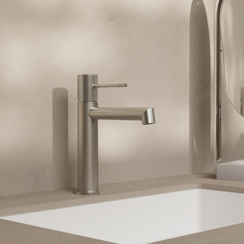 Смеситель для раковины Vincea Desire VBF-1D1BN однорычажный, брашированный никель