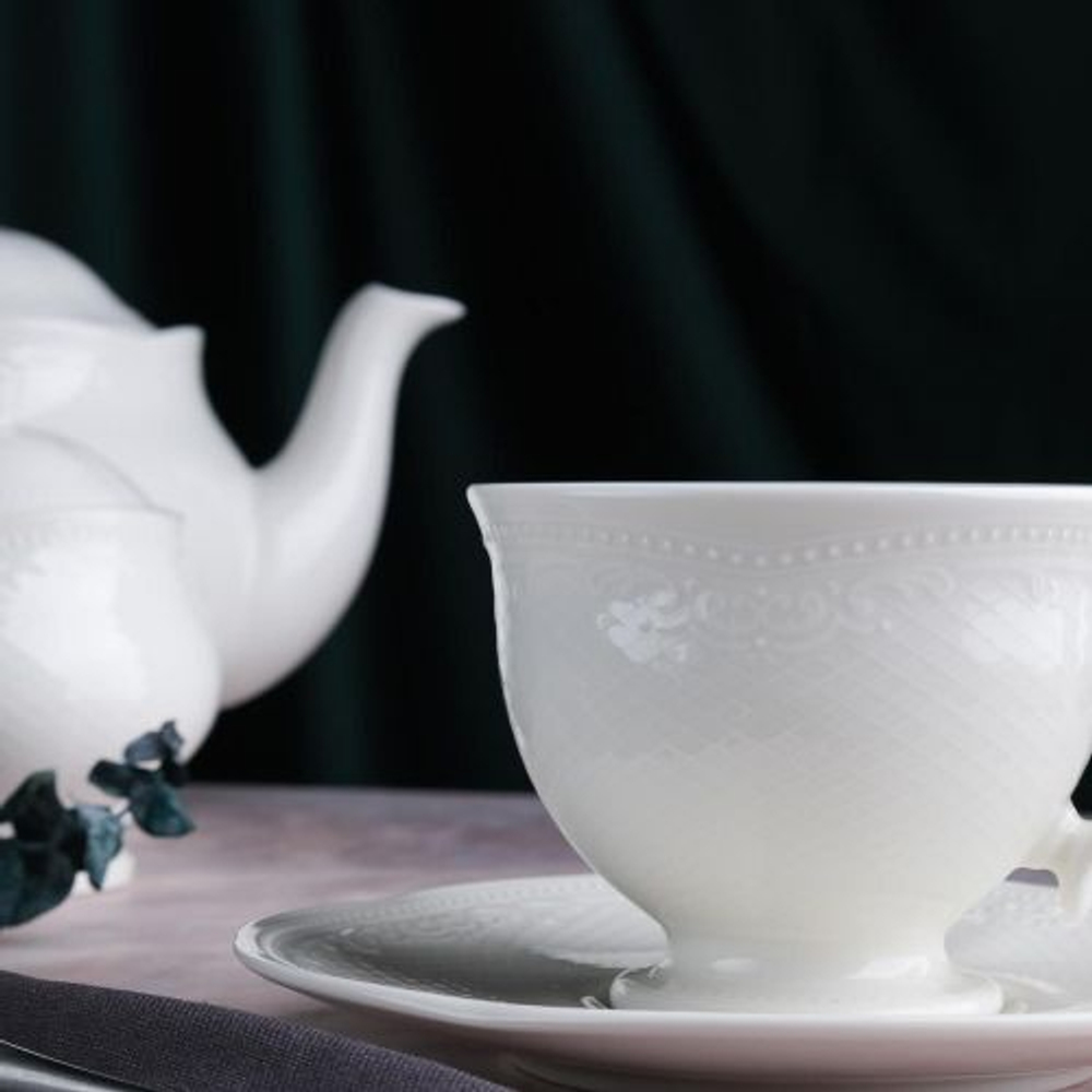 Чайная пара 200 мл, фарфор, Aristocrat, Noble