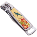 Кусачки для ногтей «Нежные цветы», цвет серебро/золото, 5см