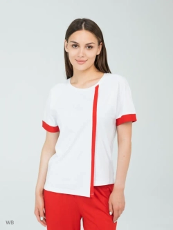 Костюм трикотажный оверсайз с широкими брюками